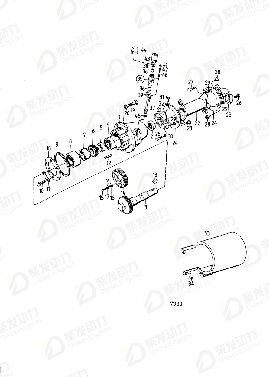 volvo penta Pump companion guard 822876 Drawing volvo penta Pump companion guard 822876 Drawing